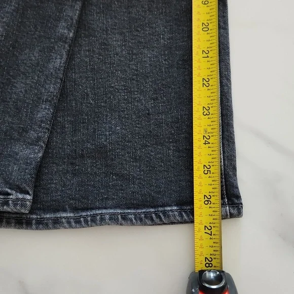 NWT Mother Superior the Rambler Zip Flood black denim jeans size 33 - Picture 12 of 12